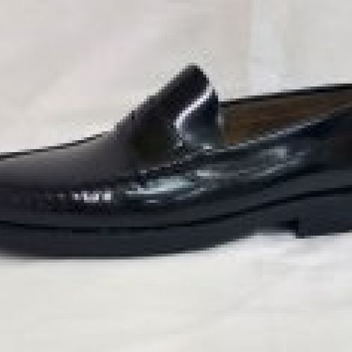 Mocasín negro goma 76